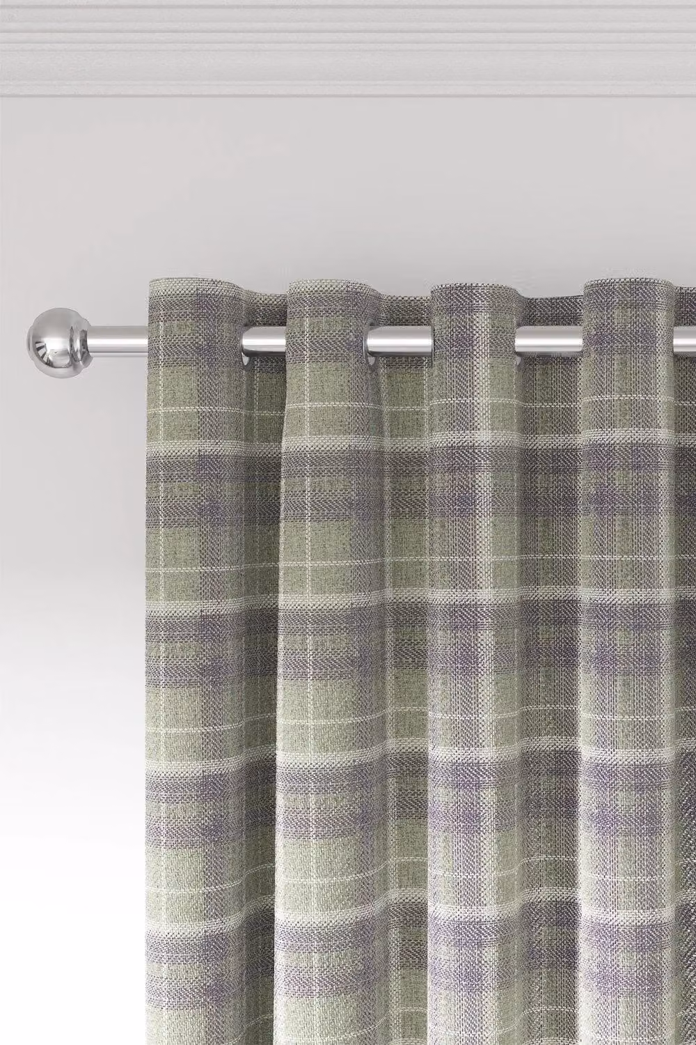 Helena Springfield Harriet Woven Lined Eyelet Curtains in Purple and Beige, W: 228 cm, H: 183 cm – 2