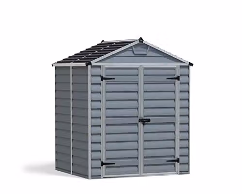 Palram Canopia SkyLight Garden Shed in Grey, W/D/H: 185 x 154 x 217 cm – 1