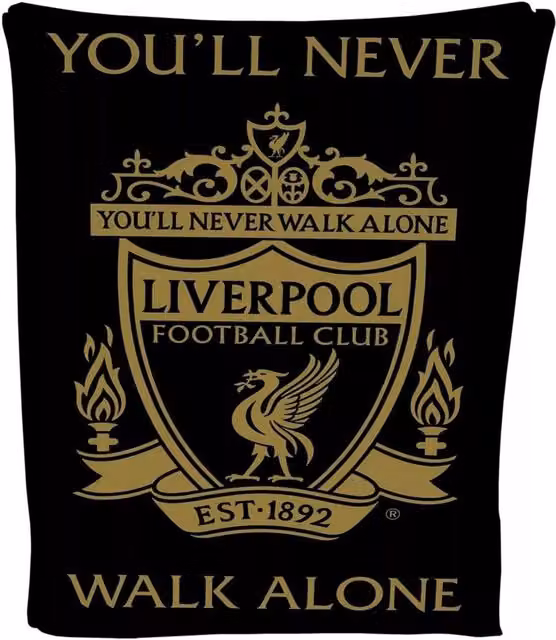 Liverpool FC Black Fleece Crest Blanket – 1