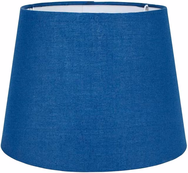 ValueLights Modern Small Tapered Cone Table Lamp Shade with Blue Fabric Finish