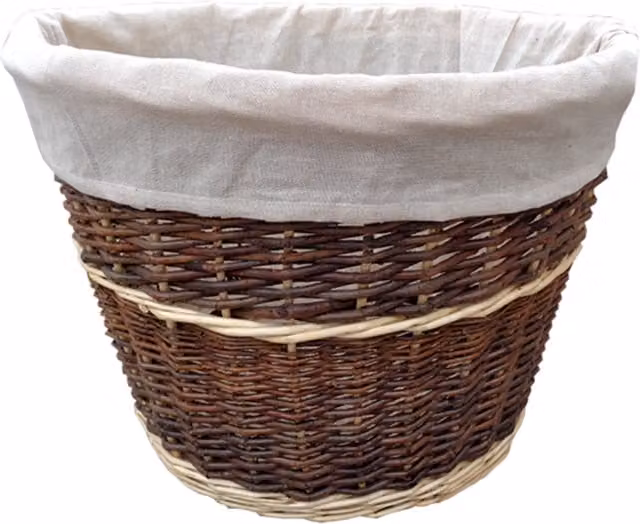 Red Hamper Log Basket - Brown
