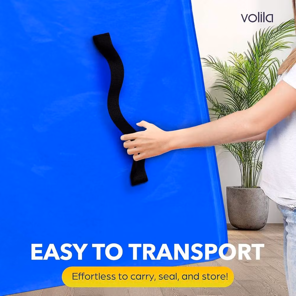 volila Waterproof and Heavy-Duty Mattress Moving Bag in Blue, Small – 5