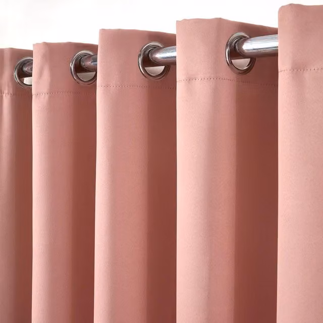 Dreamscene Pink Plain Blackout Thermal Eyelet Curtains, 2 Panels, W: 167 cm, H: 228 cm – 5