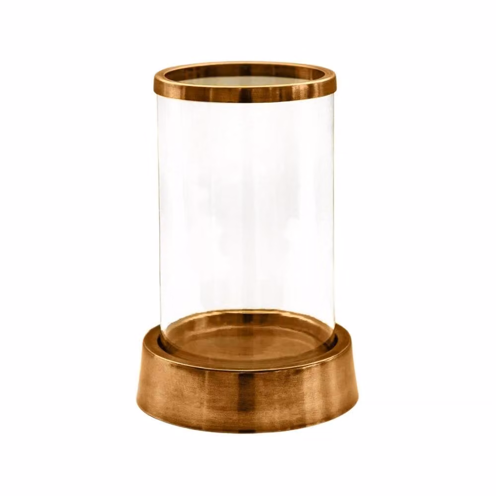Ivyline Hampton Hurricane Lantern in Gold, H28 x W18 cm – 2