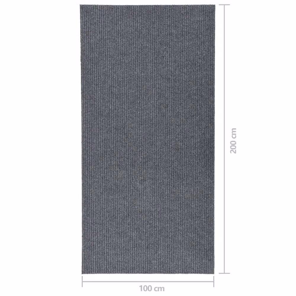 Berkfield Home Modern Dirt Trapper Rectangular Carpet Runner, Grey, W: 100 cm, D: 200 cm – 2