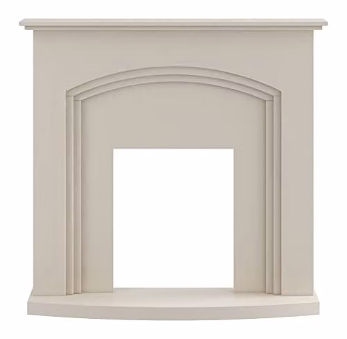 Adam Fires & Fireplaces Truro Fireplace in Beige, W: 103.5 cm, H: 97 cm, D: 27 cm