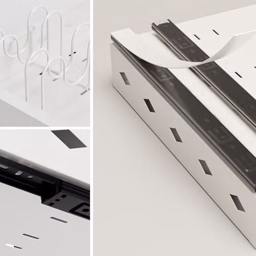 Voltico Expandable Pull-Out Kitchen Cupboard Drawer Organiser in White – 4