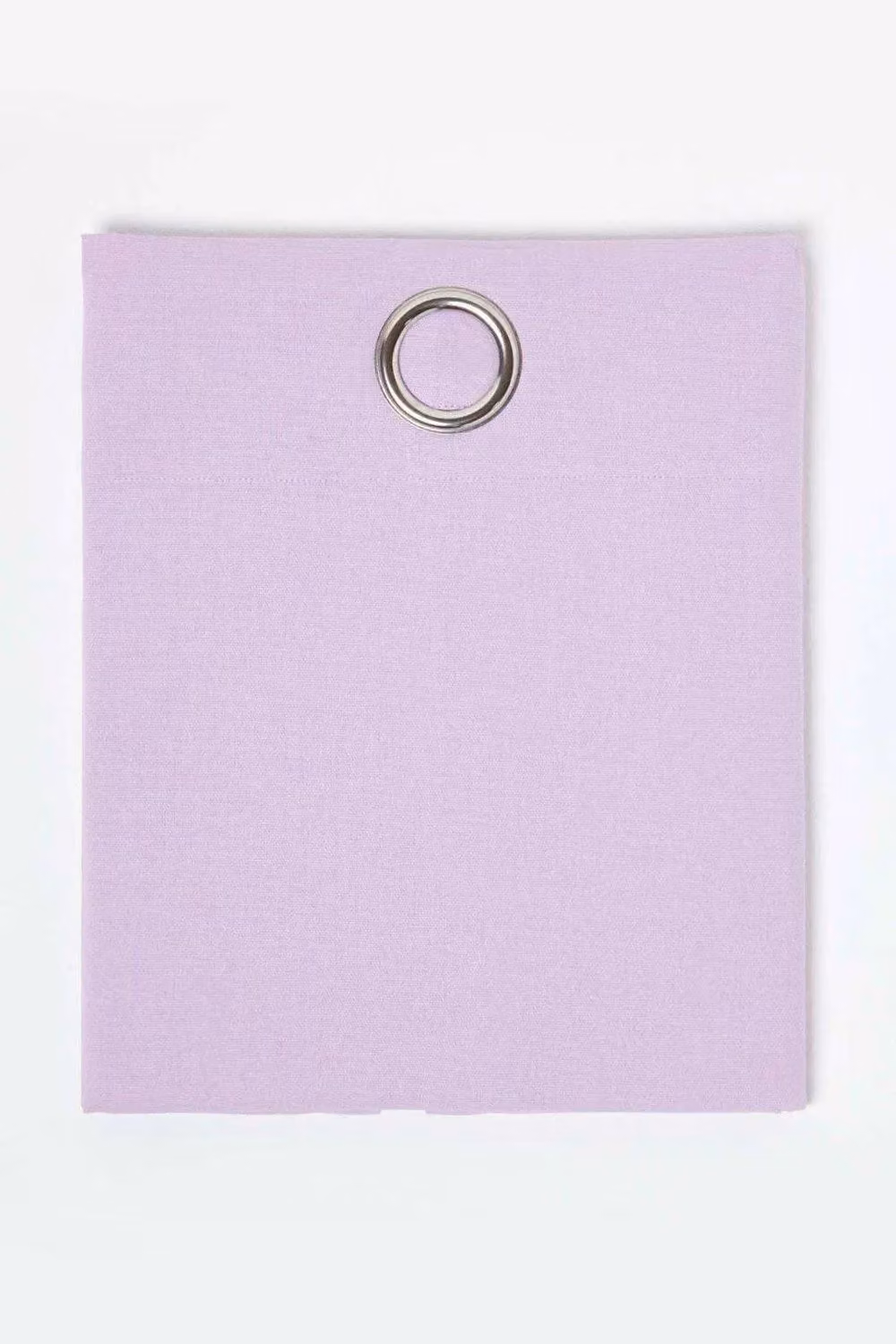 Homescapes Plain Purple Cotton Eyelet Curtain Pair, Width: 117 cm, Drop: 137 cm – 2