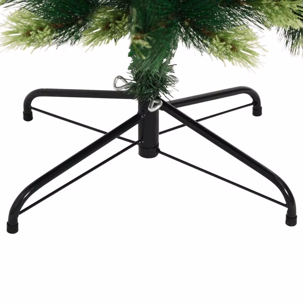 Berkfield Home Beautiful Green Artificial Hinged Christmas Tree with Stand, Height: 180 cm – 5