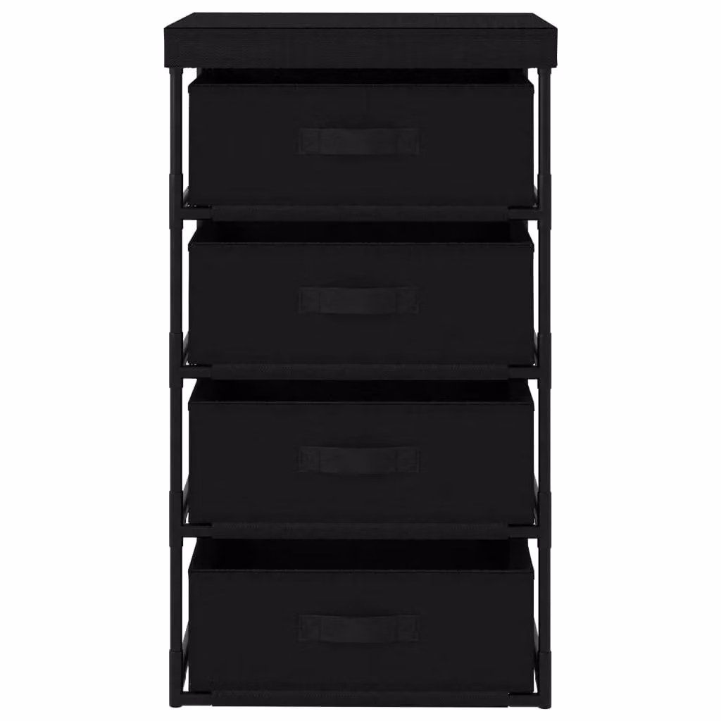 Berkfield Home Freestanding Metal Storage Rack in Matt Black – 2