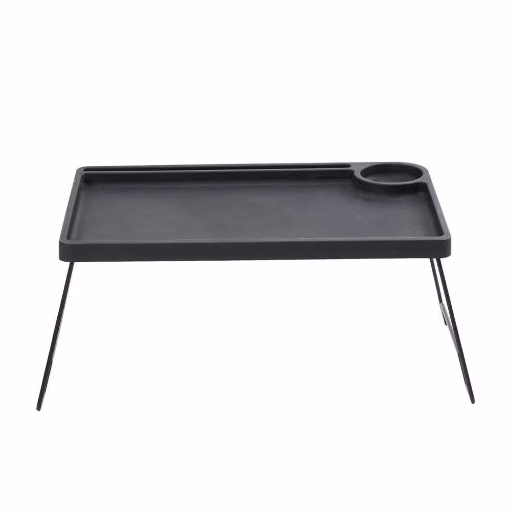 FLAVORA Black Portable Folding Laptop Bed Tray Table, W/D/H: 60 x 35 x 24 cm – 2
