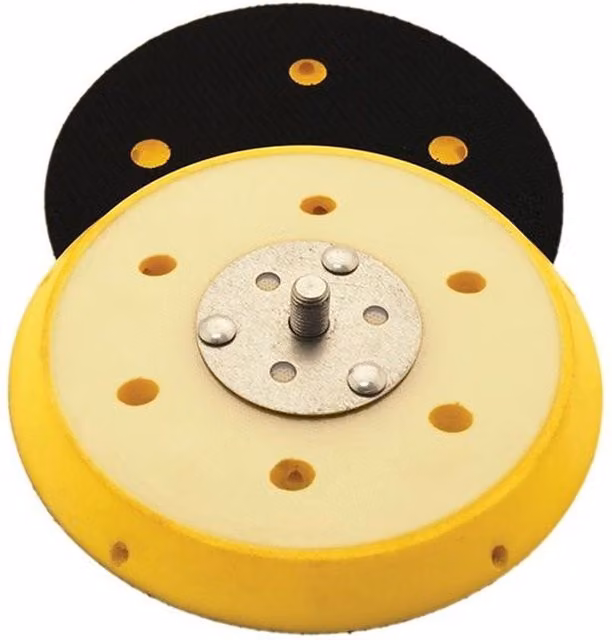 Flexipads World Class Dual Action Sander Pad, 150mm, Yellow and Multicolour