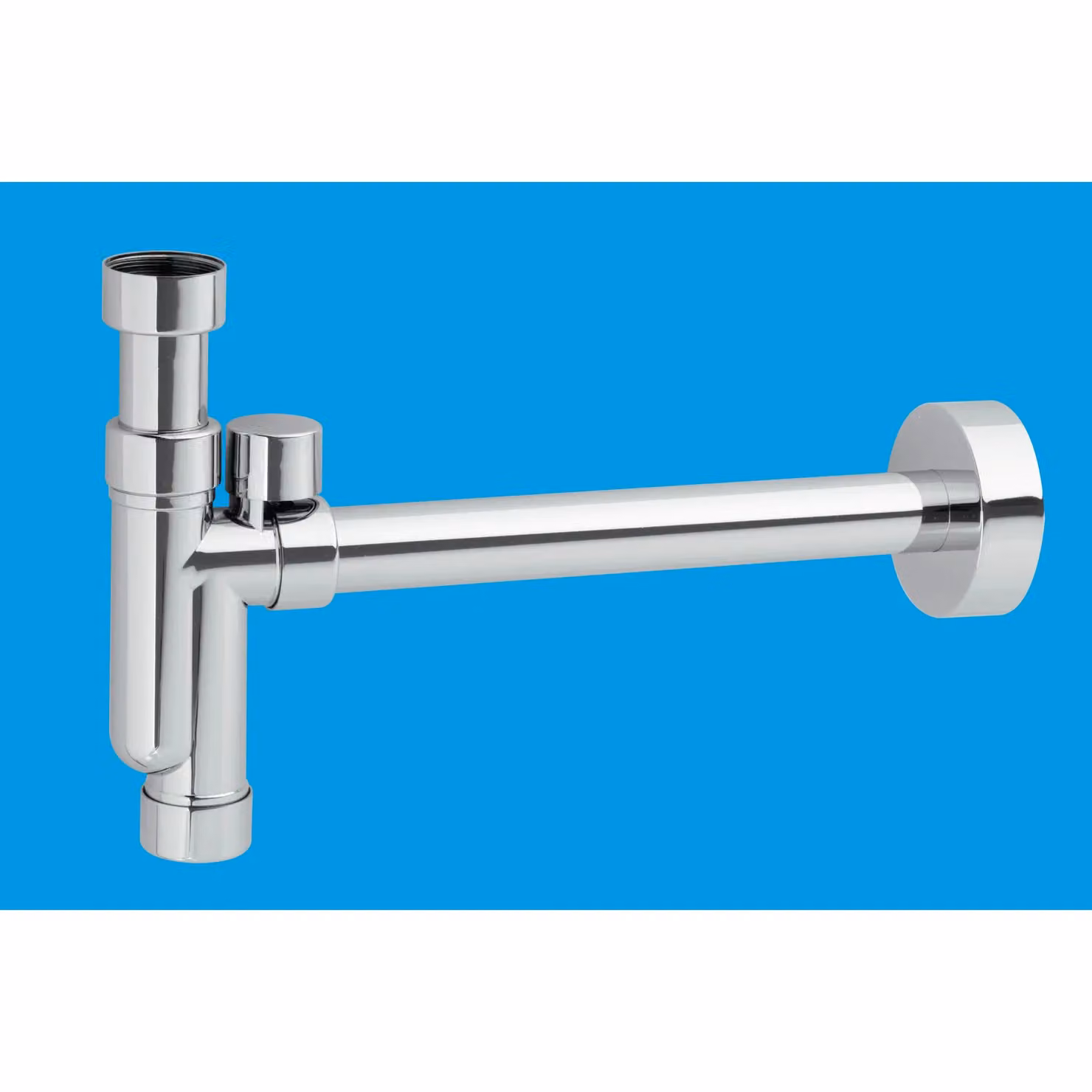 McAlpine Chrome Plated Basin Kit with Silver Plastic Tubular Anti-Syphon Trap – 2