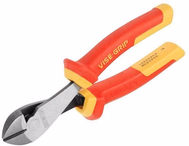 Irwin Vise-Grip Diagonal Cutter Pliers Vde, Grey, 175mm