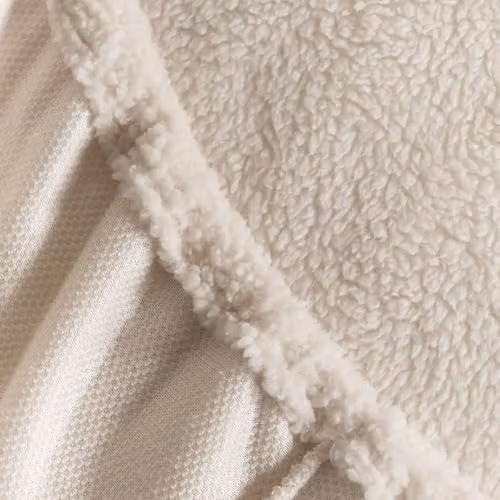 OHS White Teddy Fleece Thermal Fitted Bed Sheet, Single, 90 x 190 cm – 3