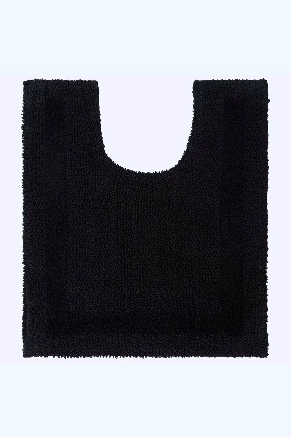 Homescapes Luxury 2 Piece Cotton Bath Mat and Pedestal Mat Set, Black, 1600GSM – 3