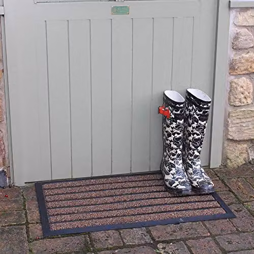 JVL Dirt Stopper Pro Rectangular Entrance Door Mat, Brown, W/D/H: 75 x 45 x 5 cm – 2