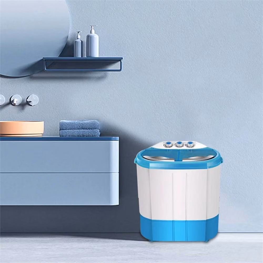 Nordara Mini 4.5kg Twin Tub Compact Top Loading Laundry Washer and Dryer in Blue – 2