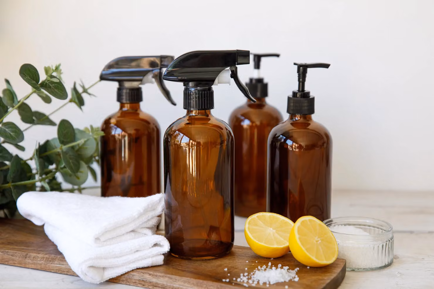 KitchenCraft Living Nostalgia Refillable Glass Bottle Set, 2 Piece, Brown – 2
