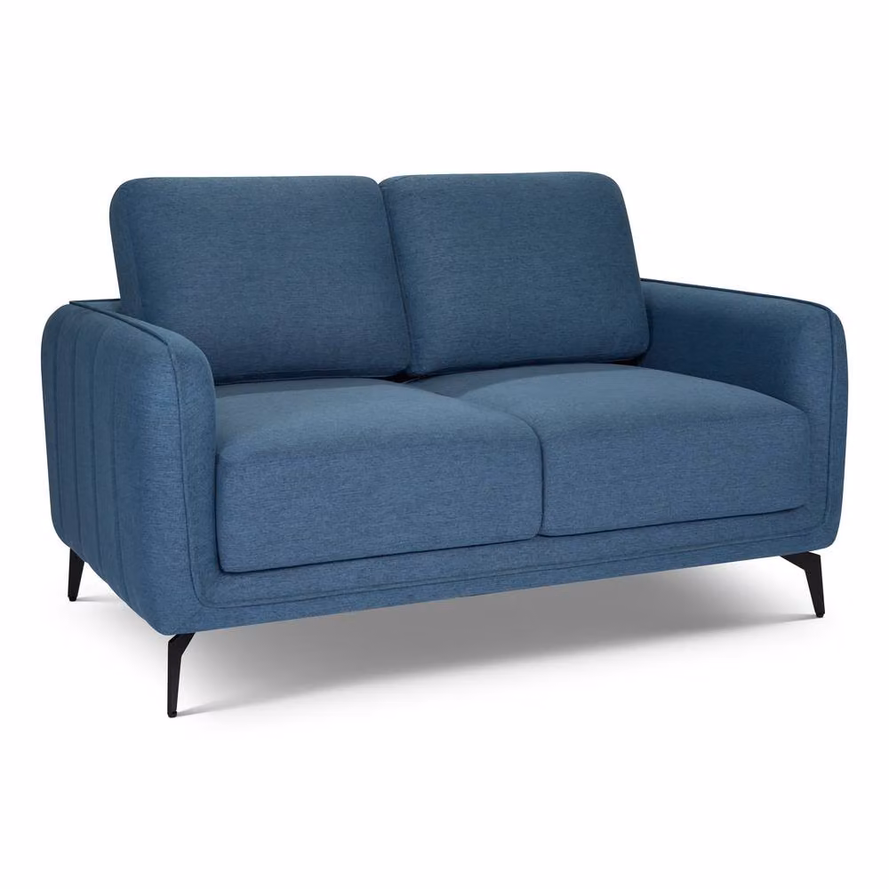 Bravich LTD Brixton 2 Seater Modern Fabric Sofa in Blue – 2