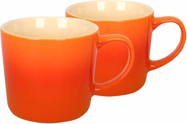 Argon Tableware Orange New Bone China Mug, 330ml