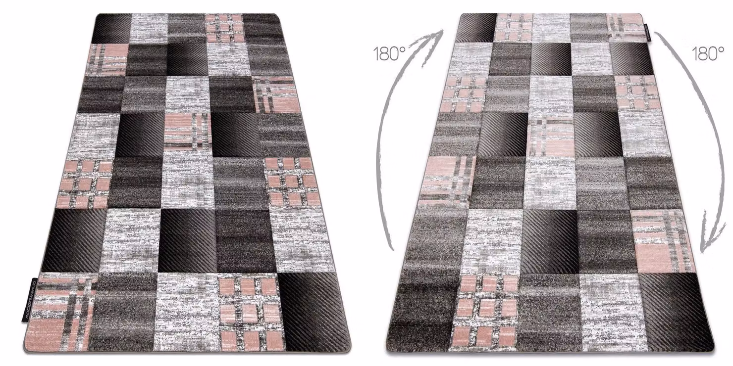 RugsX Alter Geometric Grey Rectangular Rug, W: 80 cm, L: 150 cm – 2