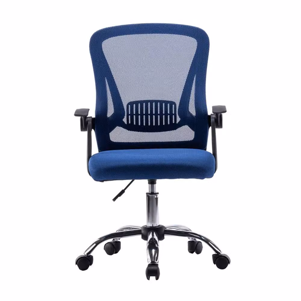 FORGEVIO Blue Ergonomic Mesh Office Chair with Armrests for Home Office – 2