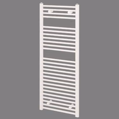 Bathroom Kingdom Diva White Straight Heated Towel Rail, H: 800 mm, W: 500 mm – 2