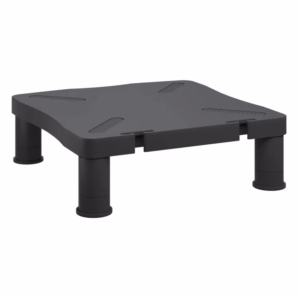 Berkfield Home Monitor Stand in Black, W/D/H: 34.0 x 33.5 x 10.5 cm – 2