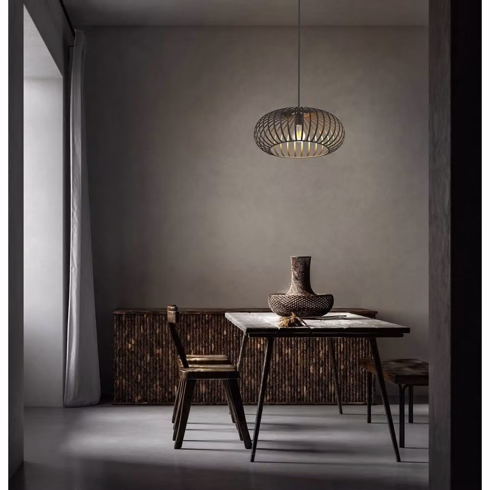 Netlighting Max Wire Frame Pendant Ceiling Light in Brown with 1x E27 Socket – 3