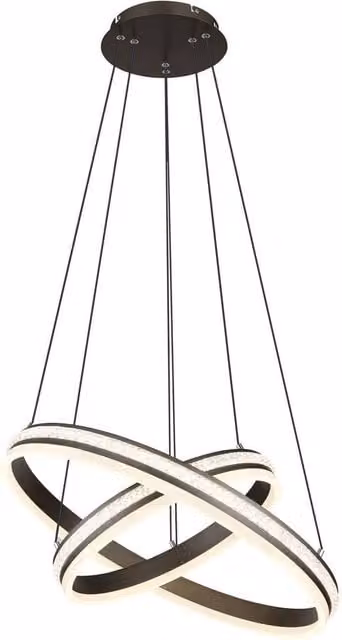 Netlighting Grouni Titanium Pendant Light in Grey with 2x Dimmable LED, Remote Control and Height Adjustment – 1