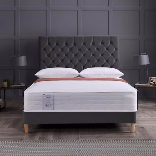 Rest Relax Orchid Comfort Quilted Mattress, White, Medium Soft, W/D/H: 180 x 200 x 23 cm – 2