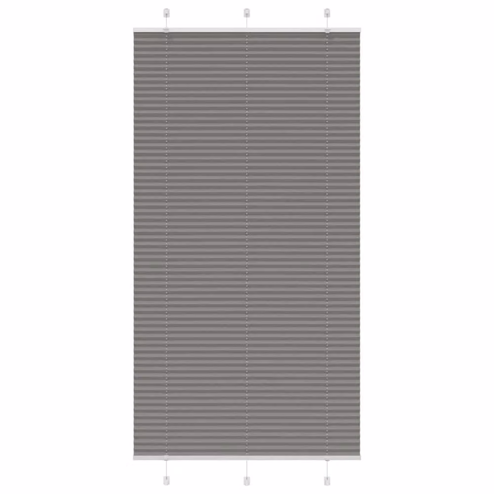 Berkfield Home Single Pleat Fabric Blind in Anthracite Grey, W: 110 cm, H: 200 cm – 2