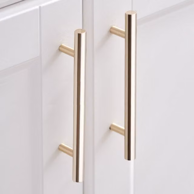 Pack of 2 Darphe Brushed Gold Elegant Bar Furniture Handles