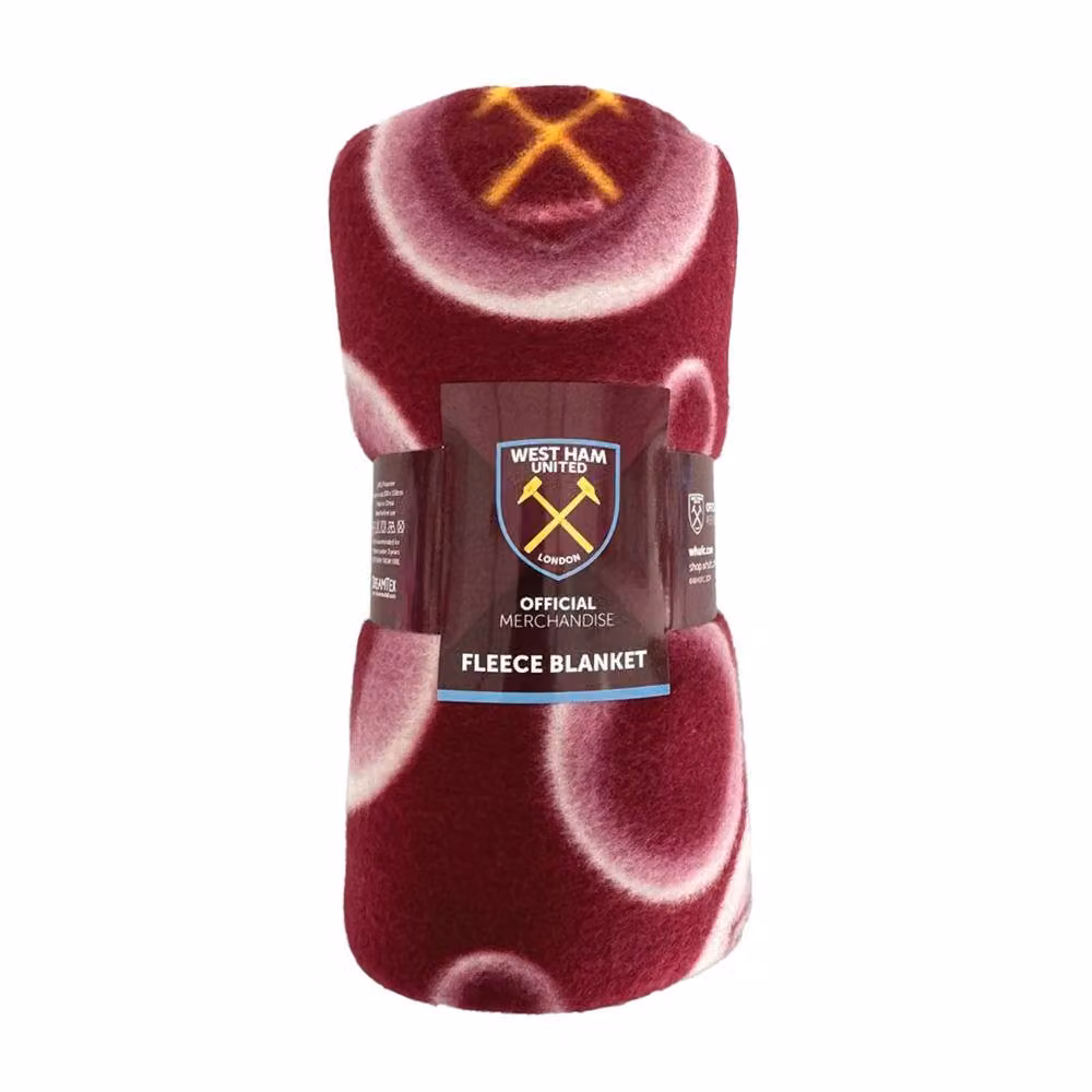 West Ham United FC Red Fluffy Fleece Blanket – 2