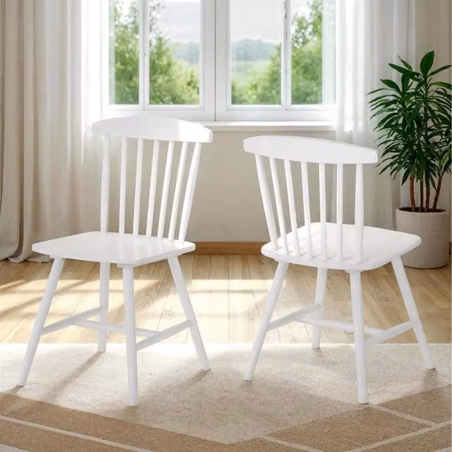 Seconique Emery Dining Chair in White Oak Wood