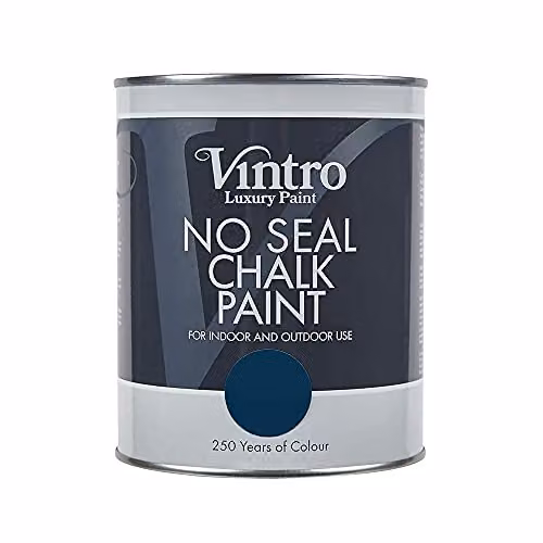Vintro No Seal Chalk Paint Nightfall Blacky/Blue 1 Litre – 3