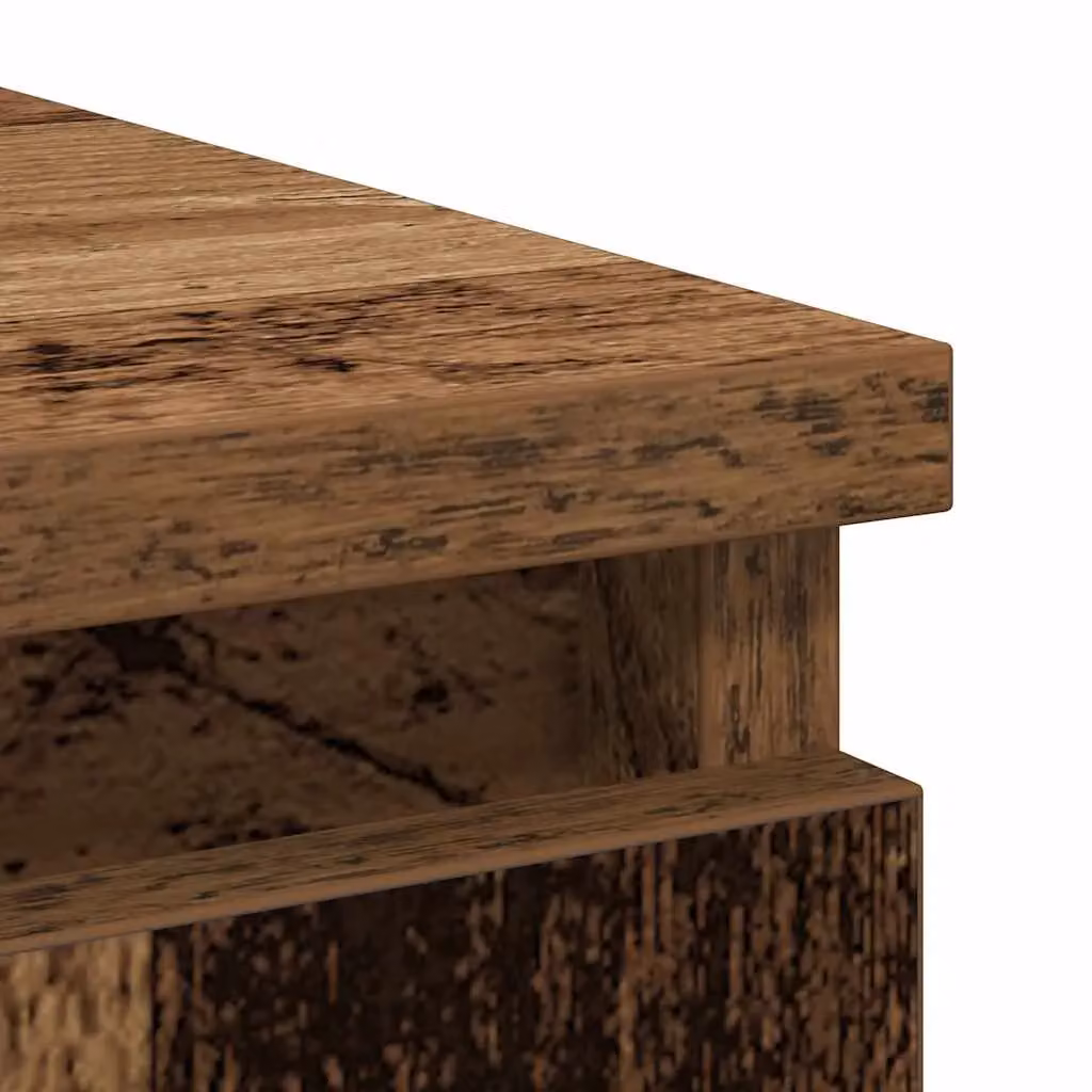 Berkfield Home Rustic Sideboard with Drawer in Brown, W/D/H: 71 x 35 x 65 cm – 6