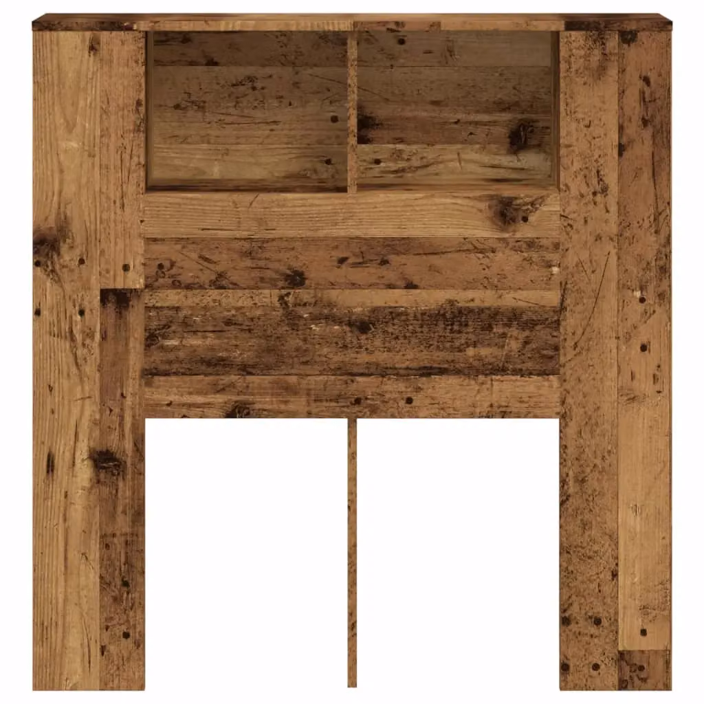 Berkfield Home Modern Wall Mounted Headboard Cabinet in Brown Engineered Wood W/D/H: 100 x 19 x 104.5 cm – 4