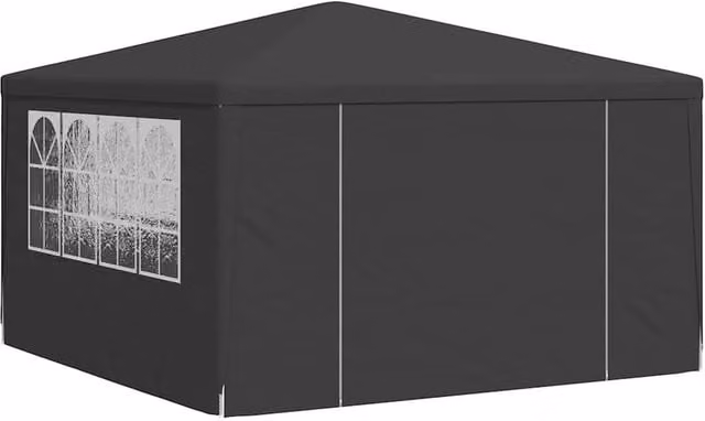 Berkfield Home Professional Party Tent with Side Walls, Anthracite, 4 x 4 m