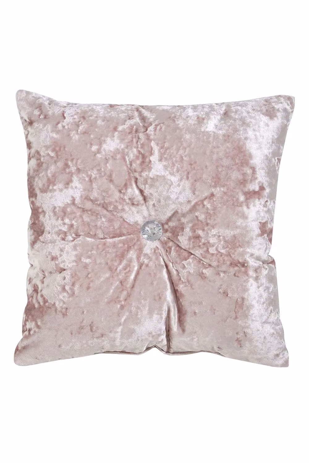 Catherine Lansfield Pink Crushed Velvet Square Cushion, 55 x 55 cm – 2