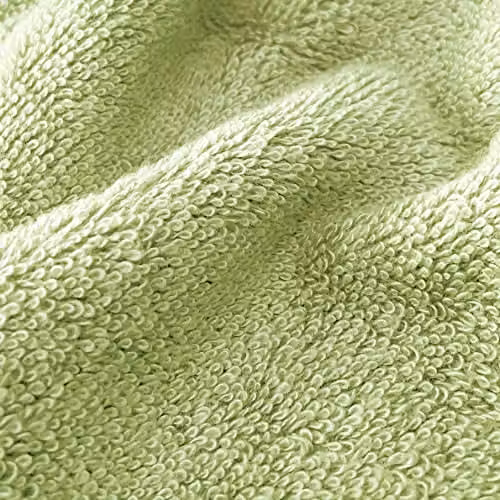 Allure Bath Fashions Marlborough Bamboo and Cotton Face Cloths, Pack of 2, Green, 30 x 30 cm – 2