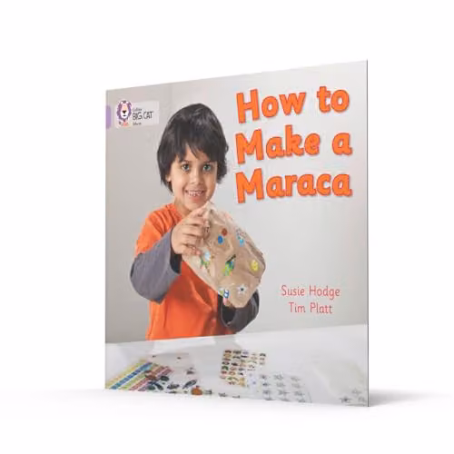How to Make a Maraca! Collins Big Cat Band 00 Lilac Multicolour Book – 2