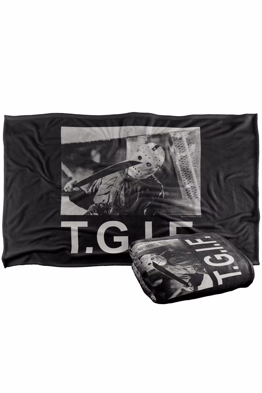 Warner Bros. Friday The 13th TGIF Silky Touch Super Soft Fleece Throw Blanket, Multicolour, W/D/H: 127.0 x 152.4 x 127.0 cm – 7