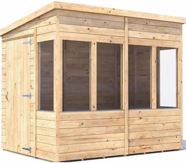 Dunster House Potting Shed Roof in Brown, 6x8ft