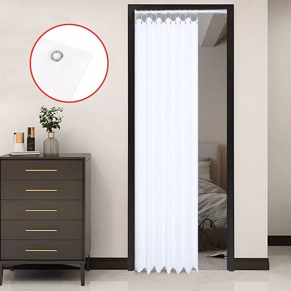 NESTLUNE Waterproof and Mould Resistant Shower Curtain in White, W/H: 180 x 180 cm – 2