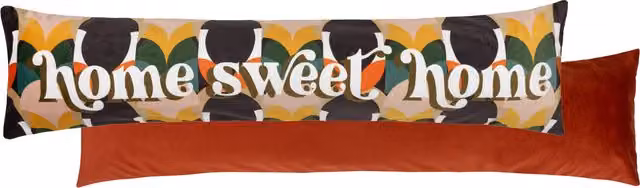 Raeya Home Sweet Home Multicolour Velvet Draught Excluder