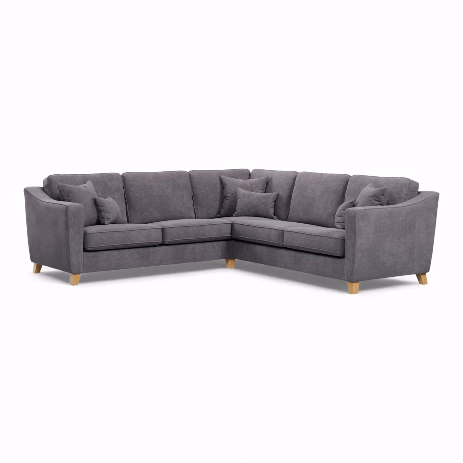 The Great Sofa Company Jackson Large Chenille Corner Sofa in Grey – 2