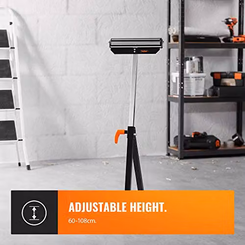VonHaus Adjustable Steel Roller Stand in Silver – 2