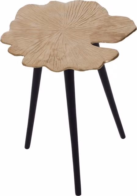 Fifty Five South Orsina Art Deco Small Side Table in Gold and Black Metal – 1